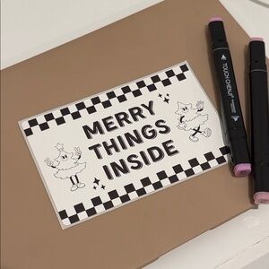 Holiday Shipping Supplies, Stickers, Thank You Stickers 50 Count